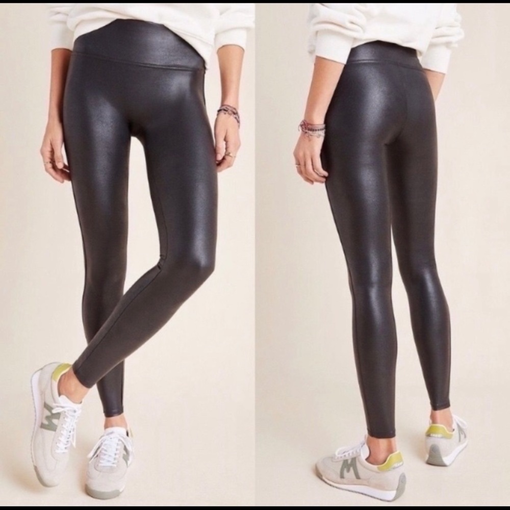 Faux Leather Leggings Petite Medium